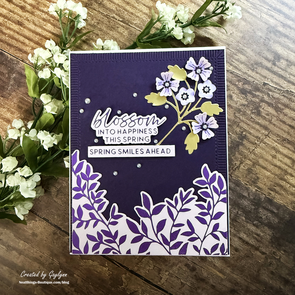 Spring Smiles Card Glimmer Hot Foil Kit Of The Month February 2025